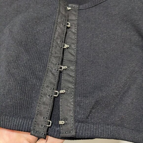 NEW Free People Intimately | Cropped corset front long sleeve top - Picture 4 of 5